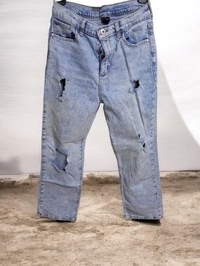 Light Blue Kid's Size 14 Straight-Leg Jeans "Art Class"